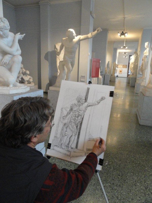 En faena. Gipsoteca de Roma. Foto R.Puig.