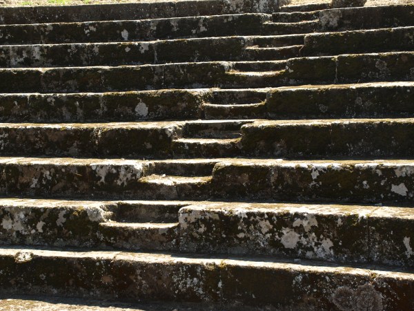 Gradas del teatro romano. Tusculum Foto R.Puig