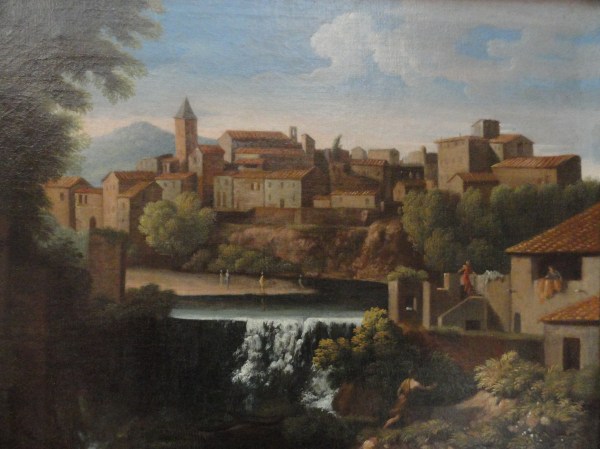 Jan Frans van Bloemen . Cascada de Tívoli. Detalle. Museo BBAA Valencia.Foto R.Puig