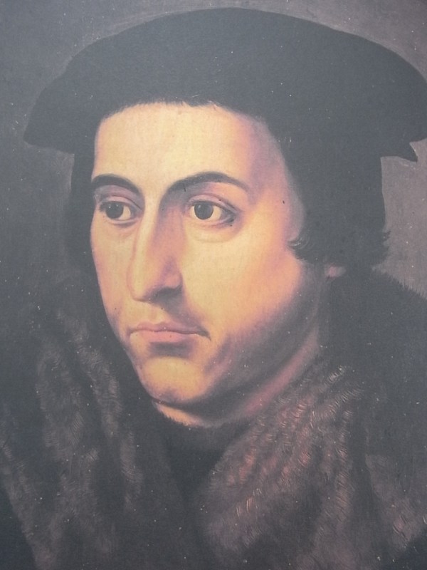 Juan Luis Vives. Oleo moderno en la Universidad de Lovaina.