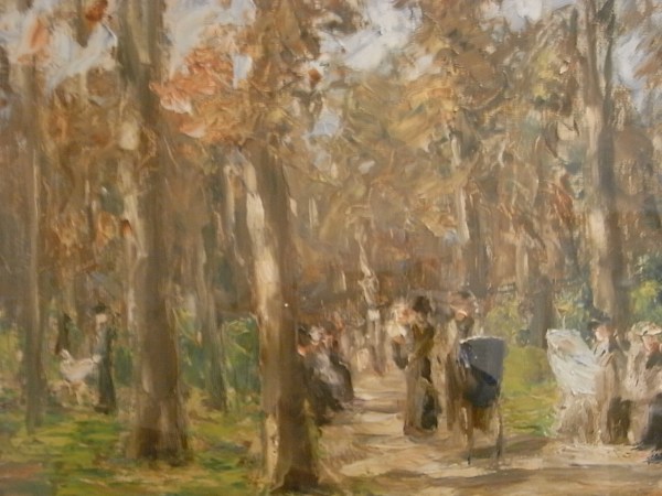 Max Liebermann. Paseo en el Tiergarten.Museo Leicester. Foto R.Puig