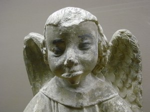 Angel trompetista. s.XV. Les Augustins. Foto R.Puig.