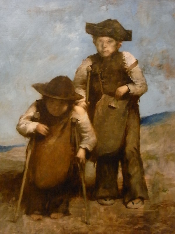 Enanos españoles con muletas. Alexandre Falguiere. c. 1880. Les Augustins.