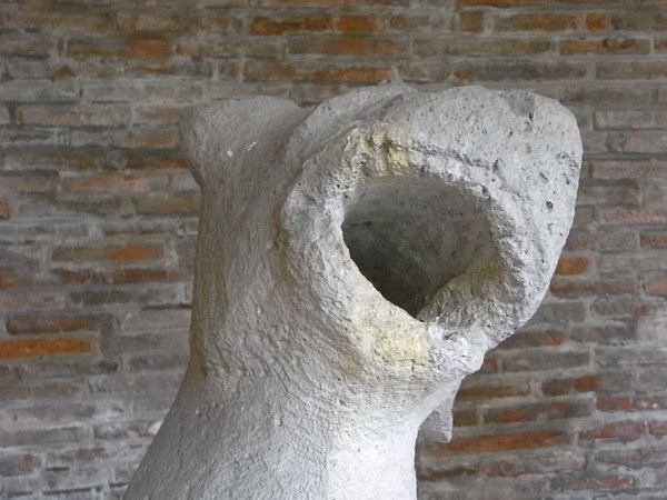 Gargola erecta. Claustro.Les Augustins. Foto R.Puig.