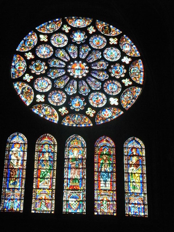 Roseton del coro. Chartres. Foto R.Puig.