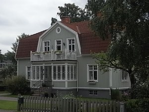Vivienda tradicional sueca en Nybro. Foto R.Puig.