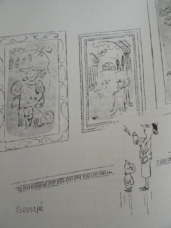 En el museo. Goscinny y Sempé .Los recreos del pequeño Nicolás. Ed. Alfaguara 1979