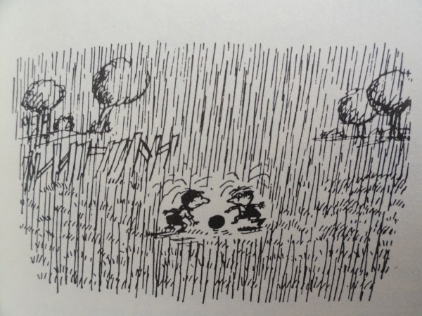 Fútbol bajo el aguacero. Goscinny y Sempé. Los recreos del pequeño Nicolás. Ed. Alfaguara 1979