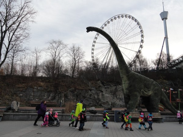 Los niños llegan al Universeum. Gotemburgo. Foto R.Puig.
