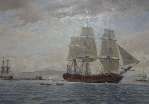 Sjöfarts Museet. Jacob Hägg. Barcos de la nacion. Detalle.