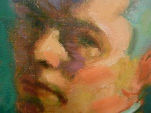 Johan Johansson. Autorretrato. Detalle. Museo de Bellas Artes. Gotemburgo. Foto R.Puig