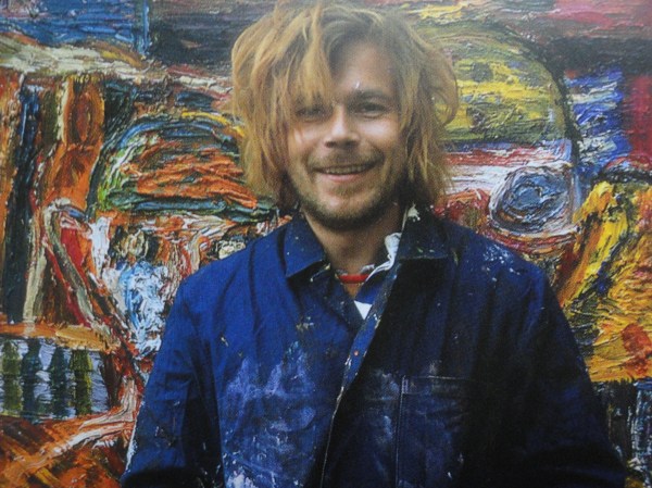 Mauritz en su taller. 1998. Foto Manfred Soeder