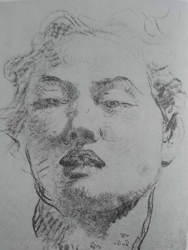 Tiepolo. Cabeza de joven Coleccion Wendland. Lugano