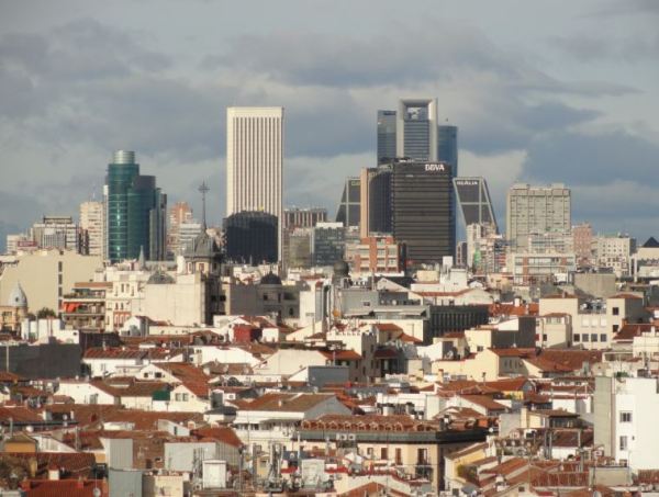 Popurri madrileño. Desde la terraza del Circulo de Bellas Artes.Enero 2014.Foto R.Puig