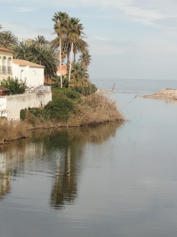 El río Girona enfilando hacia el mar. Foto R.Puig
