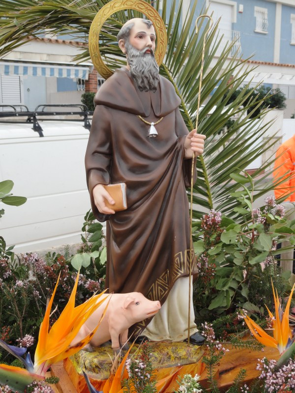 San Anton con su lechon. Foto R.Puig