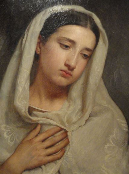 Retrato de dama. Victor Manzano y  Mejorada. 1859. Museo Romántico.  Madrid.  Foto R.Puig