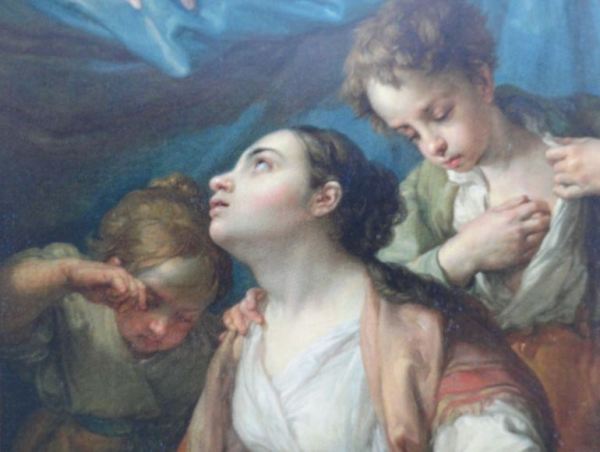 Virgen de los desamparados. Vicente López. Detalle. Coleccion Masaveu