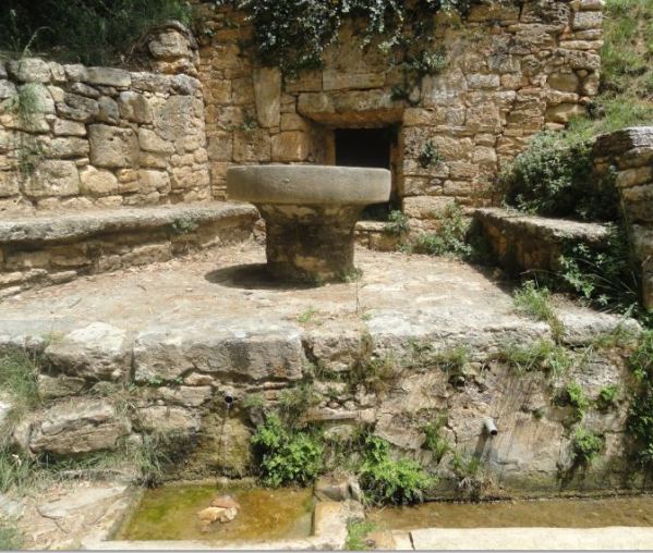 La fuente medieval del Can Puig de la Bellacasa. Bañolas. Foto R.Puig