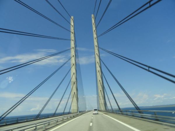 Pasando de Suecia a Dinamarca. Foto R.Puig