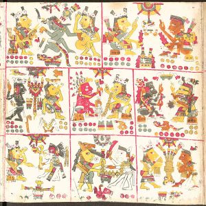 Codex Borgia page 59. Biblioteca Vaticana. Wikipedia Commons.