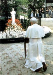 Juan Pablo II en Beauraing. Fuente. Passionistes de Polynesie.