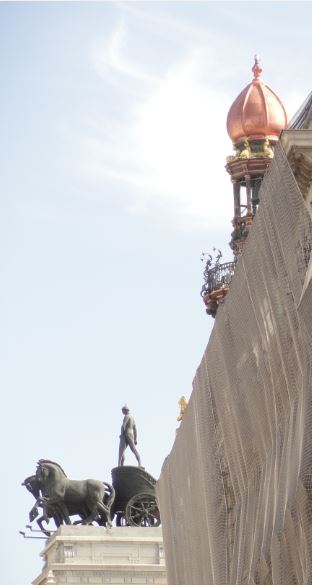 Caballos en el cielo.Foto R.Puig