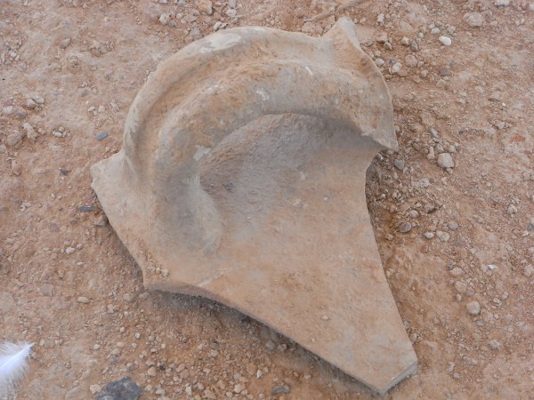 Fragmento de ánfora. Alfar romano de Els poblets. Foto R.Puig