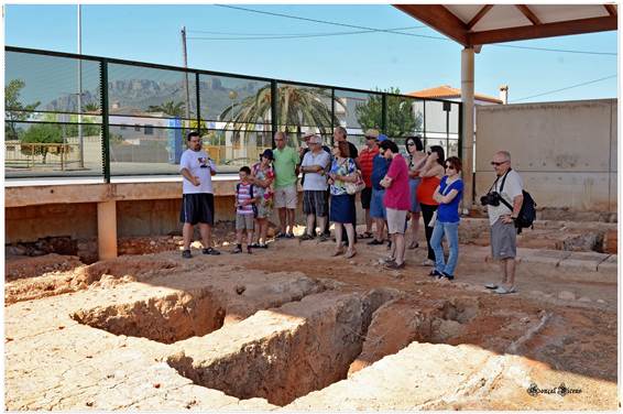 Visita al Alfar romano de la Almadraba. Foto Gonçal Vicens
