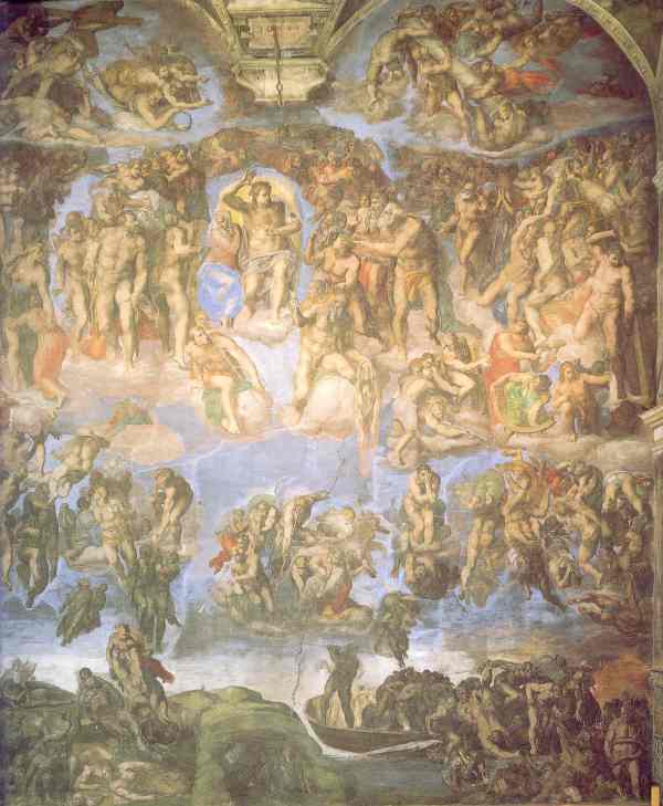 El Juicio Final. Miguel Angel. Capilla Sixtina