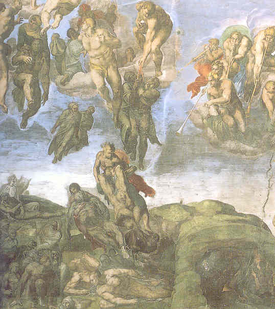 Lateral izquierdo de los condenados del Juicio Final