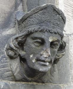 Cabeza clava. Iglesia de St.Mary. Leicester. Foto R.Puig