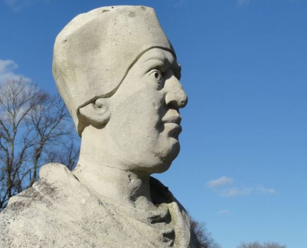 Estatua del Cardenal Wolsey en Abbey Park. Detalle. Foto R.Puig