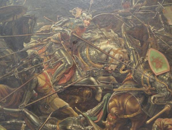 William Bass. La batalla de Bosworth. 1839. Museo de Leicester. Foto R.Puig
