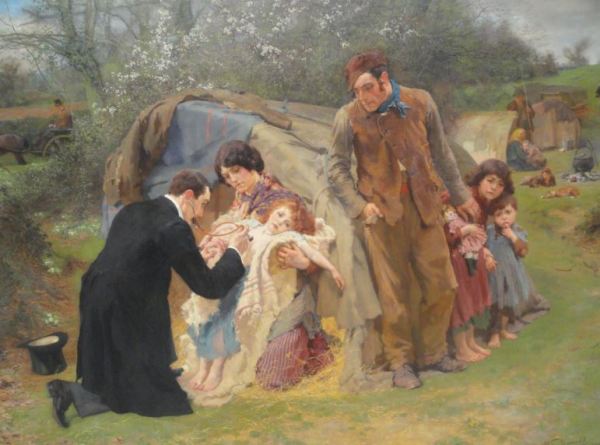 William Small. El buen samaritano 1899. Museo de Leicester