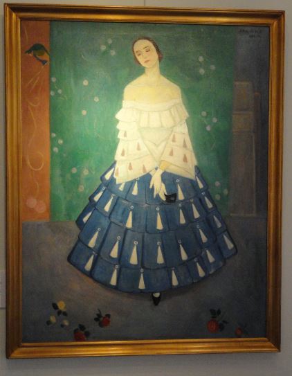 La primera bailarina Jenny Hasselqvist. Einar Jolin. 1916. Óleo sobre lienzo. Galería Fahlnaes. Foto R.Puig