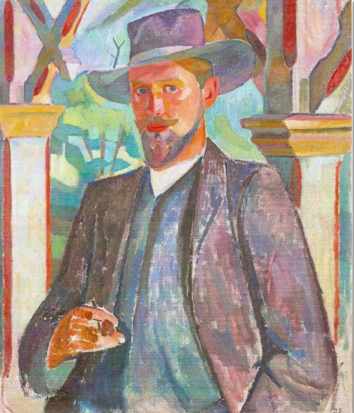 Retrato de Knut Jansson. Birger Simonsson. 1909. Óleo sobre lienzo