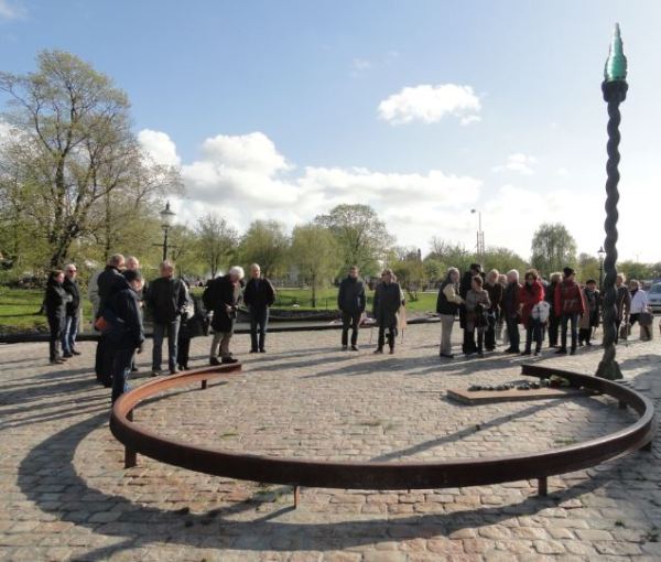 En el memorial de las víctimas de los campos de exterminio nazis. Gotemburgo. Foto R.Puig
