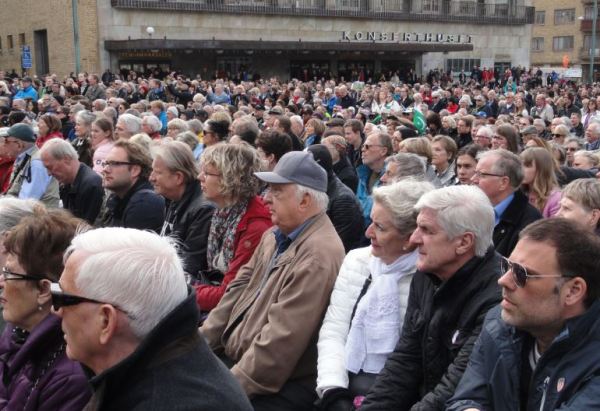 En el mitin. Primero de mayo. Gotemburgo.   Foto R.Puig