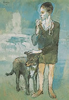 Picasso. El niño con su perro