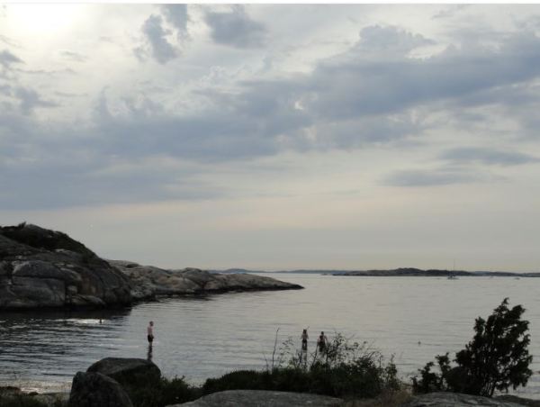 Si toca bañarse...nos bañamos.  Foto R.Puig