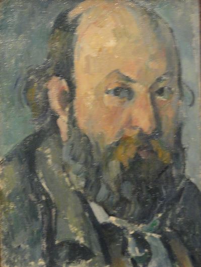 Autorretrato. Cezanne. 1877 a 78. Oleo sobre lienzo. Detalle. Kunsthalle. Hamburgo. Foto R.Puig