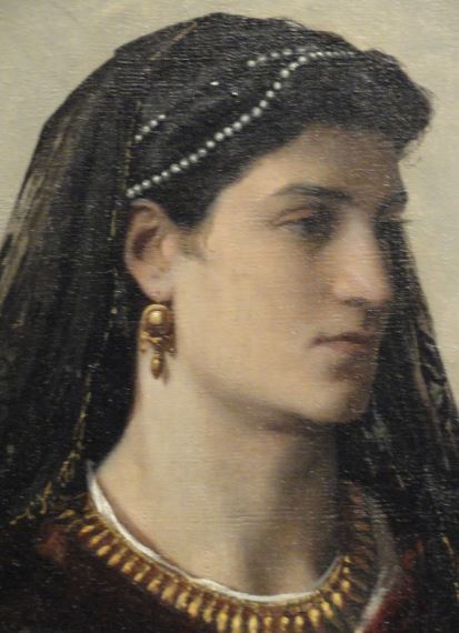Bianca Capello por Anselm Feuerbach. 1864 a 1868. Oleo sobre lienzo. Detalle. Kunsthalle. Hamburgo. Foto R.Puig