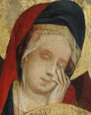 Entierro de Cristo. Detalle. Oleo sobre tabla. Meister Francke. 1424. Foto R.Puig