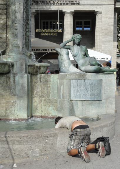 Hamburgo. Aliviando el calor. Foto R.Puig