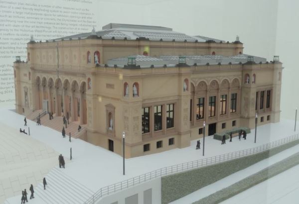 Kuntshalle Hamburgo. Maqueta del proyecto de renovación. Foto R.Puig