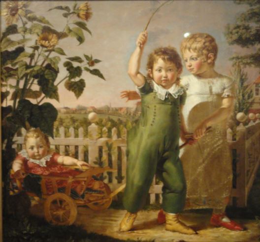 Los niños de la familia Hülsenbeck. Philipp Otto Runge. 1805 a 1806. Oleo sobre lienzo. Kunsthalle. Hamburgo. Foto R.Puig