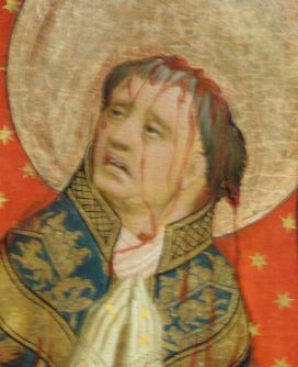 Martirio de Santo Tomas de Canterbury.Detalle. Oleo sobre tabla. Meister Francke. 1426. Foto R.Puig