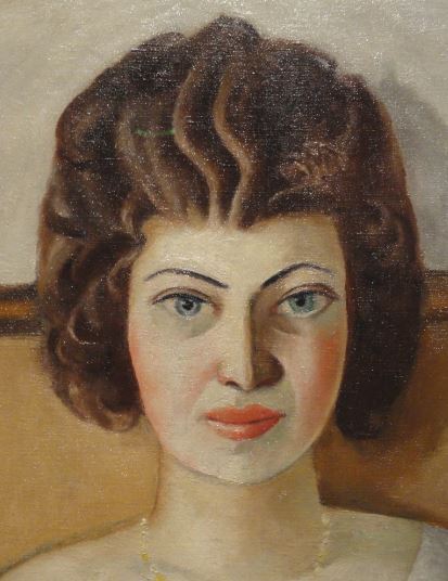 Mujer rumana. Max Beckmann 1922. Detalle. Oleo sobre lienzo. Kunsthalle. Hamburgo. Foto R.Puig