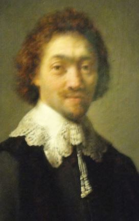Retrato de Maurits Huygens. Rembrandt. Oleo sobre tabla.Detalle. 1632. Kunsthalle. Hamburgo. Foto R.Puig